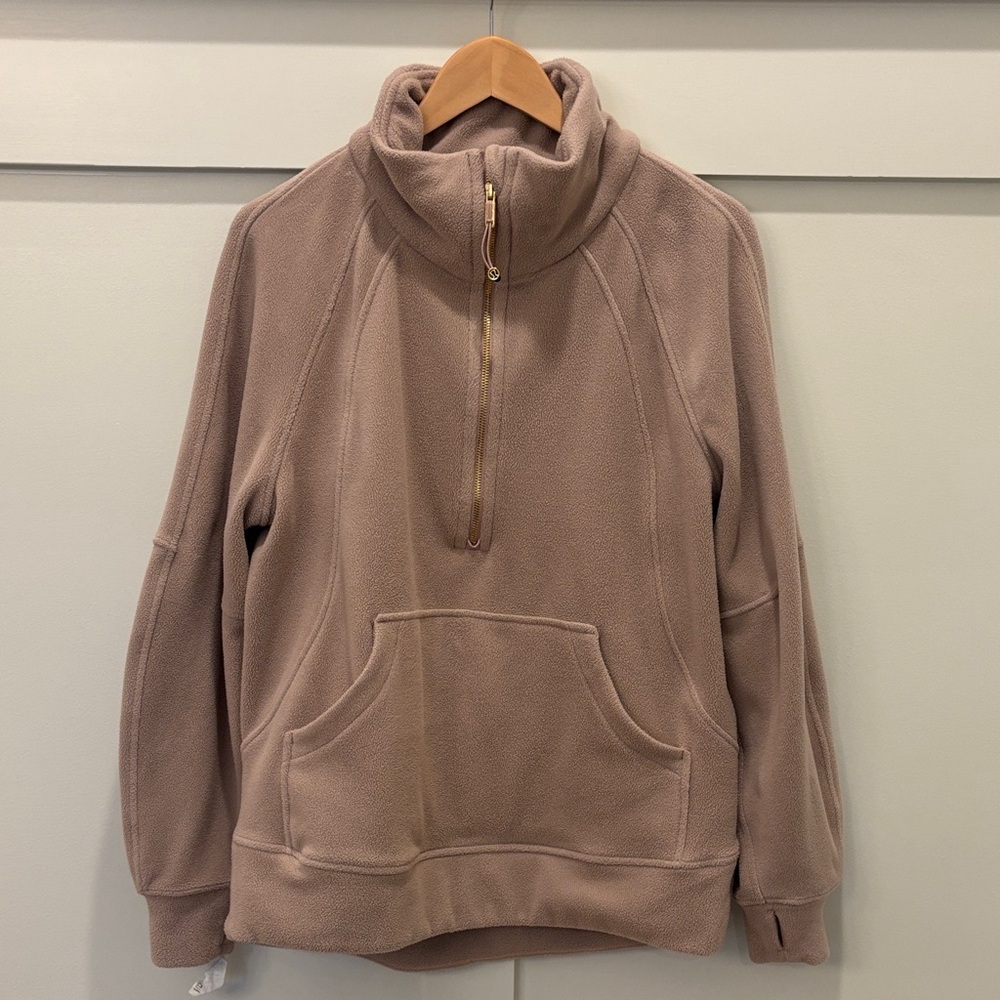 Lululemon Scuba Tumbled Fleece Funnel Neck Half Zip